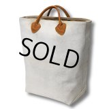 【ビンテージ】L.L.bean【L.L.ビーン】【生成り】【レザーハンドル】【キャンバス】【カスタムトートバッグ】ビーントート 