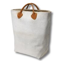 【ビンテージ】L.L.bean【L.L.ビーン】【生成り】【レザーハンドル】【キャンバス】【カスタムトートバッグ】ビーントート 