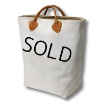 【ビンテージ】L.L.bean【L.L.ビーン】【生成り】【レザーハンドル】【キャンバス】【カスタムトートバッグ】ビーントート 