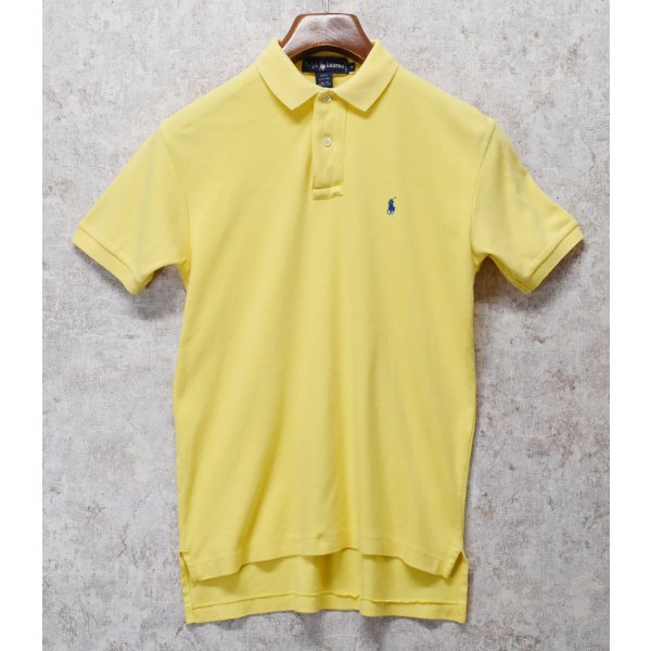 画像1: 【ラルフローレン】 【POLO ralph lauren】【黄色】【無地】【ポロシャツ】 【サイズＭ】  