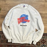90’ｓ USA製【ビンテージ】【Planet hollywood】【プラネットハリウッド】【霜降りグレー】【スウェット】【サイズＭ】 