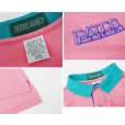 画像2: ビンテージ【OVTER BANKS】【ピンク×襟、袖緑】【ポロシャツ】半袖シャツ【サイズＬ】<br> (2)