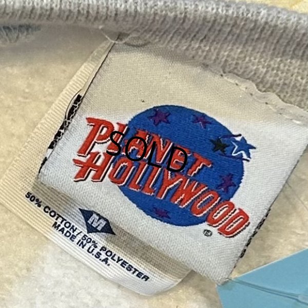 画像2: 90’ｓ USA製【ビンテージ】【Planet hollywood】【プラネットハリウッド】【霜降りグレー】【スウェット】【サイズＭ】 