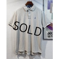 POLO ralph lauren【ラルフローレン】ビンテージ【オートミール】【コットン】【ポロシャツ】半袖シャツ【サイズL】 