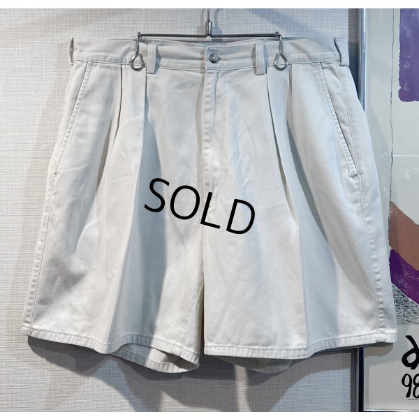 画像1: 【POLO RALPH LAUREN】ラルフローレン【白】【２タック】【ショートパンツ】【短パン】【コットンショーツ】【W36程度】 