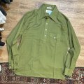 【ビンテージ】【BAY STATE CLOTHING HOUSE】【緑】【無地】【プルオーバーシャツ】【サイズL】 
