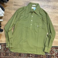 【ビンテージ】【BAY STATE CLOTHING HOUSE】【緑】【無地】【プルオーバーシャツ】【サイズL】 