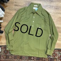 【ビンテージ】【BAY STATE CLOTHING HOUSE】【緑】【無地】【プルオーバーシャツ】【サイズL】 