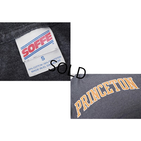 画像2: ビンテージ【SOFFE】ソフィー【PRINCETON】チャコール×オレンジ【Tシャツ】カレッジTシャツ【サイズＳ】 