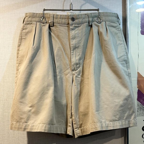 画像1: 【ビンテージ】【POLO RALPH LAUREN】ラルフローレン【ベージュ】2タック【コットン】【ショートパンツ】【短パン】【W34】 