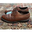 画像4: 【USA製】【ビンテージ】【フローシャイム】FLORSHEIM【ブラウン】メダリオン【ウィングチップシューズ】【10 3E】【28cm程度】<br> (4)
