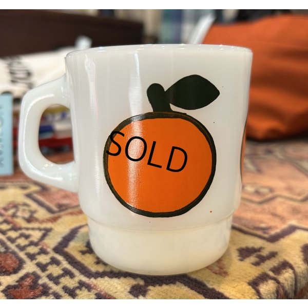 画像4: 【Fire King】【ファイヤーキング】【スーパーフルーツ】【オレンジ】【スタッキングマグ】【マグカップ】 