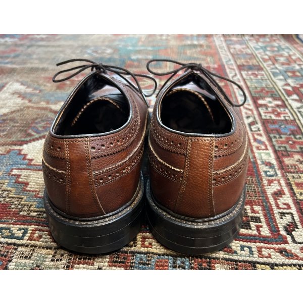 画像5: 【USA製】【ビンテージ】【フローシャイム】FLORSHEIM【ブラウン】メダリオン【ウィングチップシューズ】【10 3E】【28cm程度】 