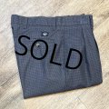 90's【DOCKERS】リーバイス　ドッカーズ【Khakis】【黒ｘチャコール】千鳥格子【２タック】コットンパンツ【32ｘ30】 