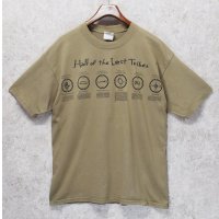 ビンテージ【GILDAN】【ギルダン】【Hall of the Lost Tribes】【黄土色】【両面プリント】【Tシャツ】【サイズXL】 