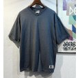 画像1: 90's【USA製】【Russell】【ラッセル】【チャコール】【無地】【Vネック】【Tシャツ】【サイズＬ】<br> (1)