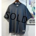 90's【USA製】【Russell】【ラッセル】【チャコール】【無地】【Vネック】【Tシャツ】【サイズＬ】 