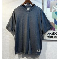 90's【USA製】【Russell】【ラッセル】【チャコール】【無地】【Vネック】【Tシャツ】【サイズＬ】 