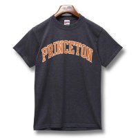 ビンテージ【SOFFE】ソフィー【PRINCETON】チャコール×オレンジ【Tシャツ】カレッジTシャツ【サイズＳ】 