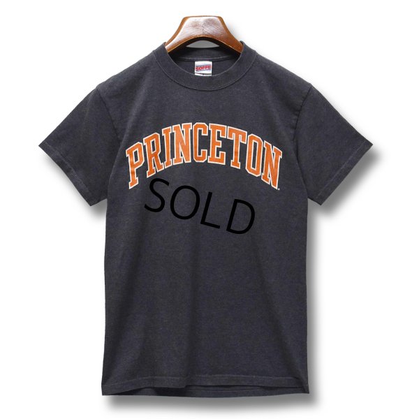 画像1: ビンテージ【SOFFE】ソフィー【PRINCETON】チャコール×オレンジ【Tシャツ】カレッジTシャツ【サイズＳ】 