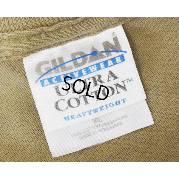 画像2: ビンテージ【GILDAN】【ギルダン】【Hall of the Lost Tribes】【黄土色】【両面プリント】【Tシャツ】【サイズXL】 