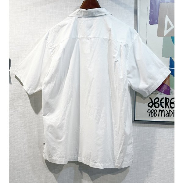 画像3: デッドストック【ビンテージ】【ギャップ】【GAP】【白】【キューバシャツ】開襟シャツ【サイズXL】 
