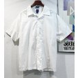 画像1: デッドストック【ビンテージ】【ギャップ】【GAP】【白】【キューバシャツ】開襟シャツ【サイズXL】<br> (1)