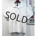 デッドストック【ビンテージ】【ギャップ】【GAP】【白】【キューバシャツ】開襟シャツ【サイズXL】 