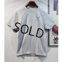 【USA製】ビンテージ【USAF】【リフレクタープリント】【ロゴプリント】【バックプリント】ライトグレー【Tシャツ】【サイズＳ】 