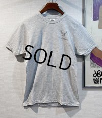 【USA製】ビンテージ【USAF】【リフレクタープリント】【ロゴプリント】【バックプリント】ライトグレー【Tシャツ】【サイズＳ】 