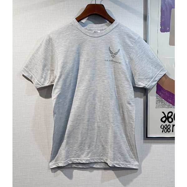 画像1: 【USA製】ビンテージ【USAF】【リフレクタープリント】【ロゴプリント】【バックプリント】ライトグレー【Tシャツ】【サイズＳ】 