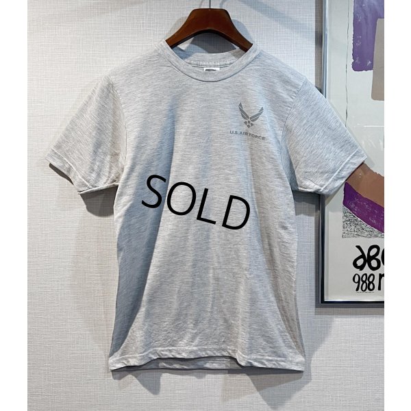 画像1: 【USA製】ビンテージ【USAF】【リフレクタープリント】【ロゴプリント】【バックプリント】ライトグレー【Tシャツ】【サイズS】