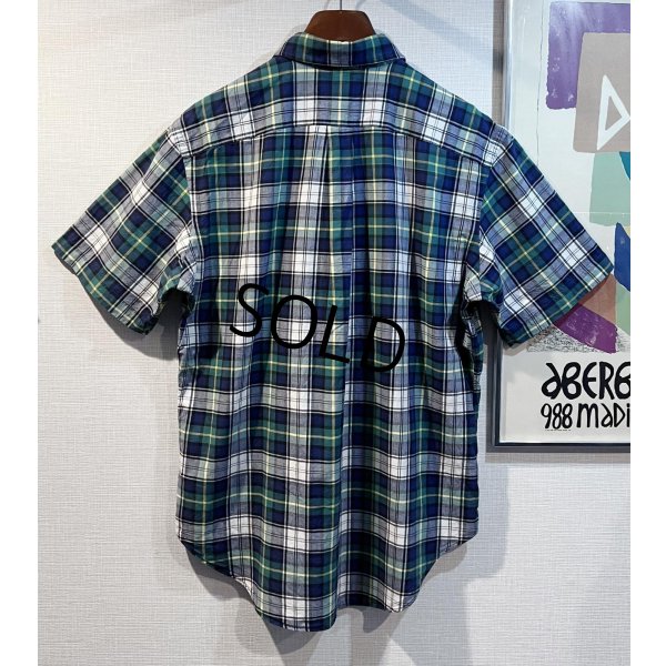画像3: POLO RALPH LAUREN【ラルフローレン】【CLASSIC FIT】ビンテージ【紺ｘ緑ｘ白】【クラシックフィット】【ボタンダウン半袖シャツ】【サイズL】  
