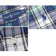 画像2: POLO RALPH LAUREN【ラルフローレン】【CLASSIC FIT】ビンテージ【紺ｘ緑ｘ白】【クラシックフィット】【ボタンダウン半袖シャツ】【サイズL】 <br> (2)