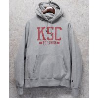 【チャンピオン】【Champion】【KSC】【染み込みプリント】【リバースウィーブパーカー】【サイズL】 