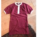 【70's】【USA製】【ビンテージ】【チャンピオン】【Champion】【エンジｘ白】ガゼット付き【リンガーTシャツ】【サイズＳ】 