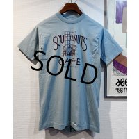 90's【USA製】 ビンテージ【FRUIT OF THE LOOM 】フルーツオブザルーム【青磁色】【Soup to Nuts CAFE】【 Tシャツ】【サイズM】 