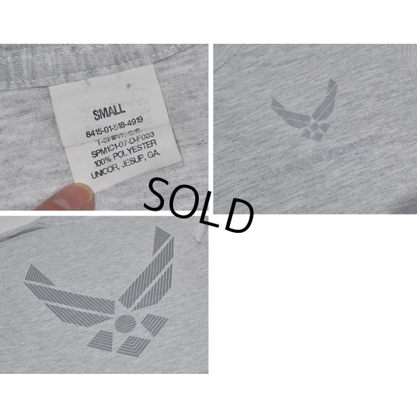 画像2: 【USA製】ビンテージ【USAF】【リフレクタープリント】【ロゴプリント】【バックプリント】ライトグレー【Tシャツ】【サイズS】