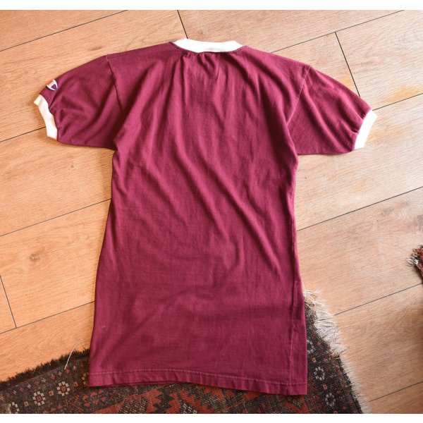 画像3: 【70's】【USA製】【ビンテージ】【チャンピオン】【Champion】【エンジｘ白】ガゼット付き【リンガーTシャツ】【サイズＳ】 
