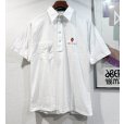 画像1: 【USA製】【munsingwear】【マンシングウェア】イチゴ 刺繍【白】【ポロシャツ】【サイズＬ】<br> (1)