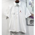 【USA製】【munsingwear】【マンシングウェア】イチゴ 刺繍【白】【ポロシャツ】【サイズＬ】 