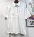 【USA製】【munsingwear】【マンシングウェア】イチゴ 刺繍【白】【ポロシャツ】【サイズＬ】 