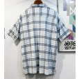 画像3: ビンテージ【パタゴニア】patagonia 白ｘ水色ｘグレーｘ紫 チェック オーガニックコットン 半袖シャツ【サイズＸL】<br> (3)
