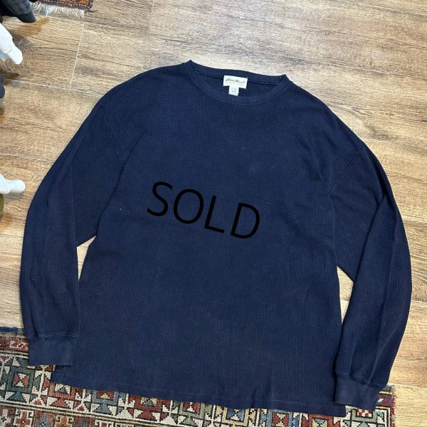 画像1: 90's∼ ビンテージ【Eddie Bauer】【エディーバウアー】【紺色】【無地】【サーマルロンT】【サイズM】 