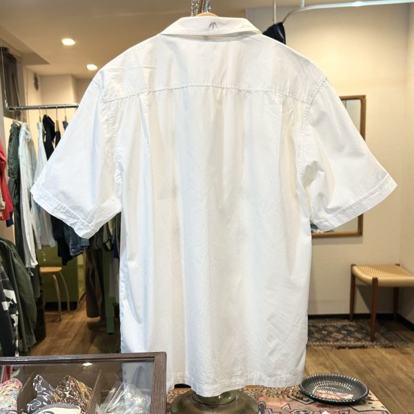 画像3: 【ビンテージ】【UNION BAY】ユニオンベイ【白】バンブー 竹 刺繍【半袖シャツジャケット】半袖シャツ【サイズL】 
