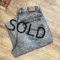【USA製】【ビンテージ】【Lee】【リー】【ブラック】【ケミカルウォッシュ】1タック【デニムパンツ】【33×32】 