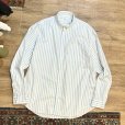 画像1: 【ビンテージ】【オールドギャップ】【GAP】The BIG Shirt【白ｘ水色】ストライプ【コットンボタンダウンシャツ】【サイズM】<br> (1)
