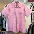 画像1: 程度良好!!70's~【Par Elegance】【ピンクｘ白】【ドット柄】水玉【半袖シャツ】【サイズM】<br> (1)