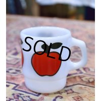 【Fire King】【ファイヤーキング】【スーパーフルーツ】【アップル】【スタッキングマグ】【マグカップ】 