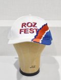 ビンテージ【NISSIN CAP】【ROZ FEST】【白×赤×青】【BBキャップ】 